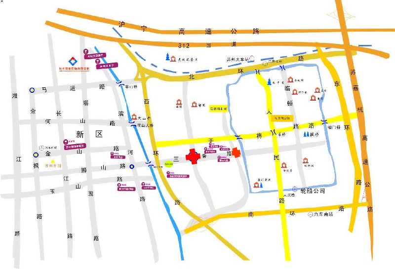 蘇州高新國際會展中心交通圖