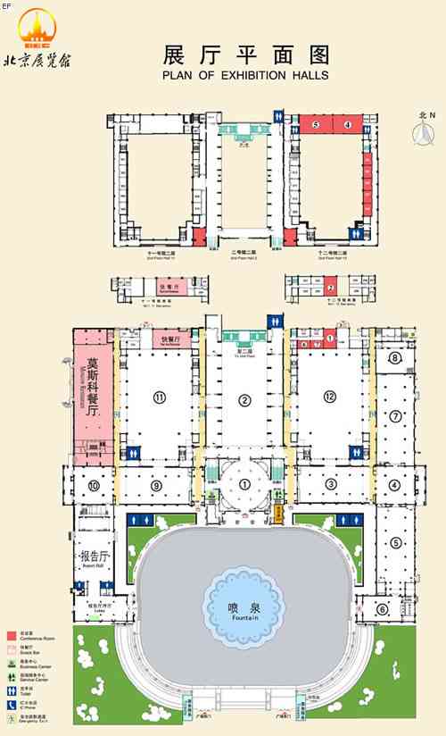 北京展覽館場館圖